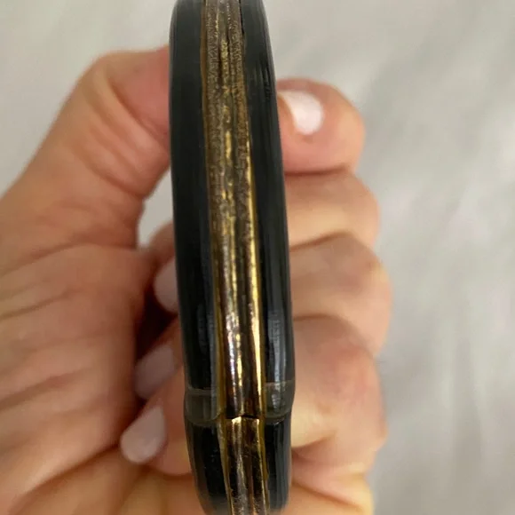 Alexis Bittar Black and Gold Accent Bangle - Picture 5 of 5